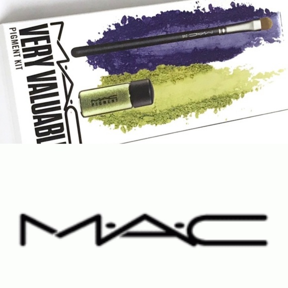 MAC Pigment CHARTREUSE Gold Pearled Green Kit - Picture 2 of 6